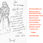 Lettre de Jamila Buzaglo au peintre Delacroix écrite en haketia, Tanger, 15 juin 1832