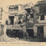 Rue principale du mellah de Fès après le pogrom